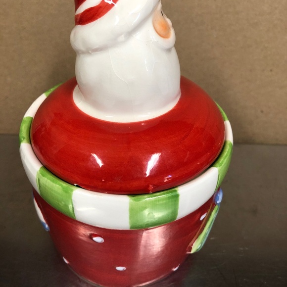 🎅🏻 SALE Royal Norfolk Christmas Santa Candy jar canister with lid, ceramic - Picture 4 of 11